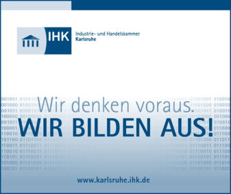 Die albw Handels GmbH ist Ausbildungsbetrieb – Zertifikat der IHK Karlsruhe "Wir bilden aus"